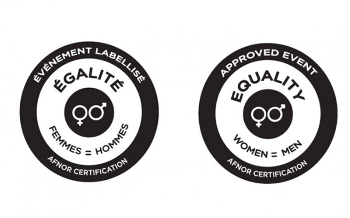 Logos AFNOR pour les événements labellisés égalité femmes-hommes