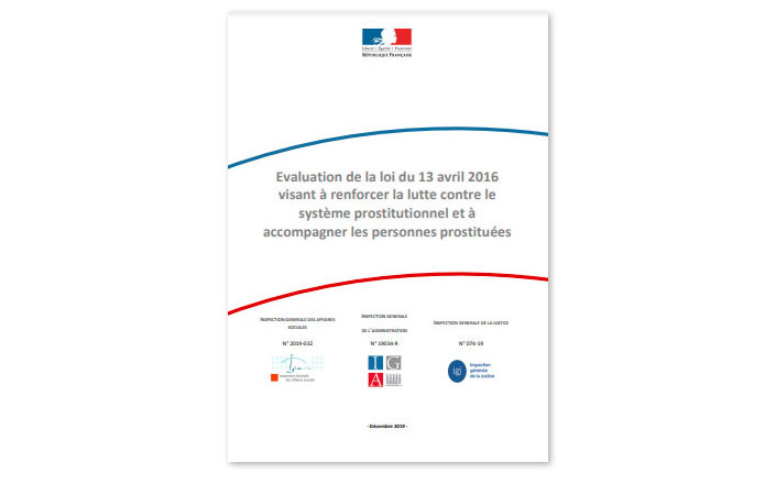 Evaluation de la loi du 13 avril 2016 visant à renforcer la lutte contre le système prostitutionnel et à accompagner les personnes prostituées