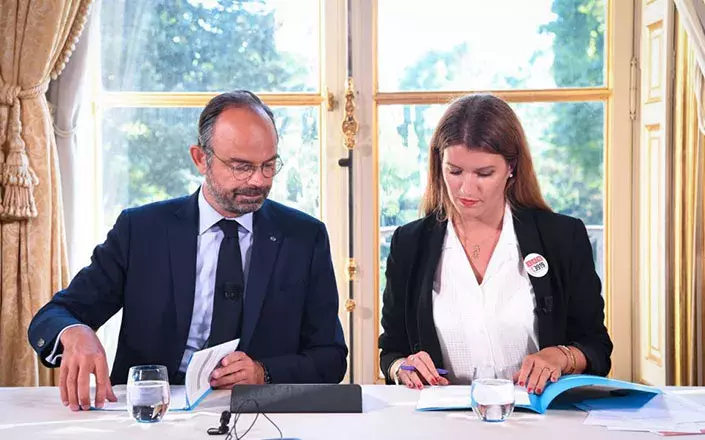 Edouard Philippe et Marlène Schiappa